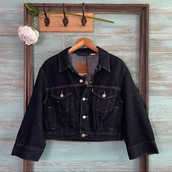 Levi’s Premium Loose Sleeve Trucker Jacket Gotta Dip Hemp - Picture 4 of 11